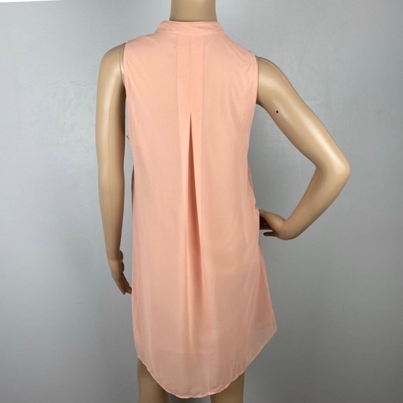 NEW BCBGMAXAZRIA PINK RUFFLE MINI DRESS - Picture 6 of 7
